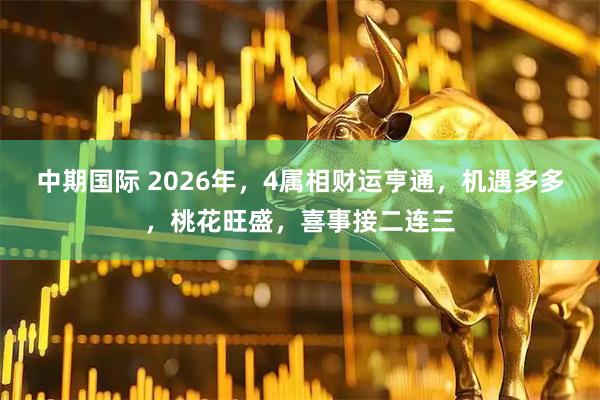 中期国际 2026年，4属相财运亨通，机遇多多，桃花旺盛，喜事接二连三